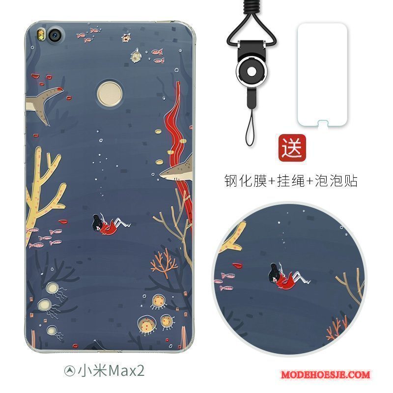 Hoesje Mi Max 2 Zacht Mini Persoonlijk, Hoes Mi Max 2 Scheppend Anti-falltelefoon