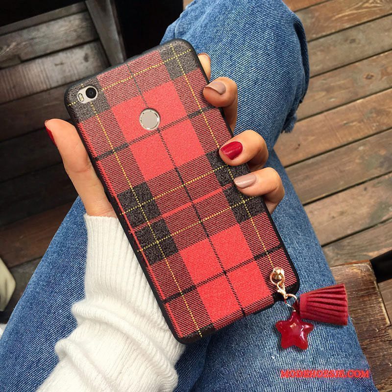 Hoesje Mi Max 2 Zakken Anti-fall Mini, Hoes Mi Max 2 Scheppend Rood Persoonlijk