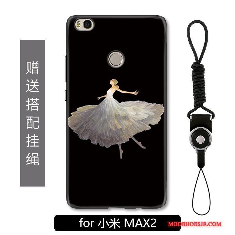 Hoesje Mi Max 2 Zakken Ballet Mini, Hoes Mi Max 2 Spotprent Anti-falltelefoon