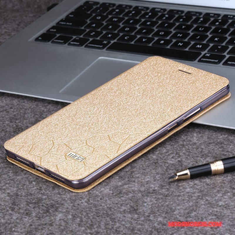 Hoesje Mi Max 2 Zakken Telefoon Goud, Hoes Mi Max 2 Leer Mini Anti-fall