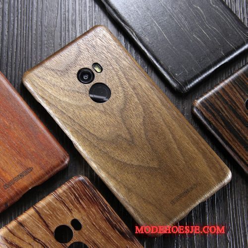 Hoesje Mi Mix 2 Hout Dun Mini, Hoes Mi Mix 2 Bescherming Massief Hout Trendy Merk