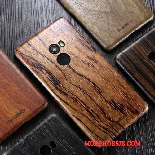 Hoesje Mi Mix 2 Hout Dun Mini, Hoes Mi Mix 2 Bescherming Massief Hout Trendy Merk