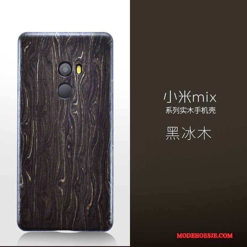 Hoesje Mi Mix 2 Hout Massief Hout Dun, Hoes Mi Mix 2 Zakken Mini Zwart