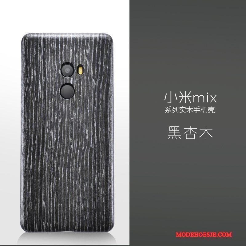 Hoesje Mi Mix 2 Hout Massief Hout Dun, Hoes Mi Mix 2 Zakken Mini Zwart