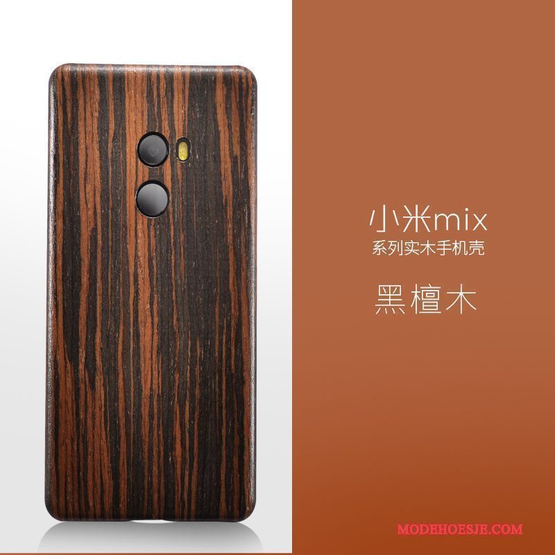 Hoesje Mi Mix 2 Hout Massief Hout Dun, Hoes Mi Mix 2 Zakken Mini Zwart