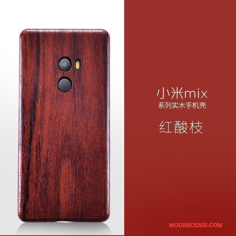 Hoesje Mi Mix 2 Hout Massief Hout Dun, Hoes Mi Mix 2 Zakken Mini Zwart