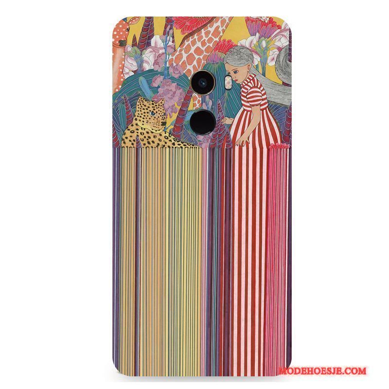 Hoesje Mi Mix 2 Kleur Telefoon Streep, Hoes Mi Mix 2 Bescherming Wind Persoonlijk