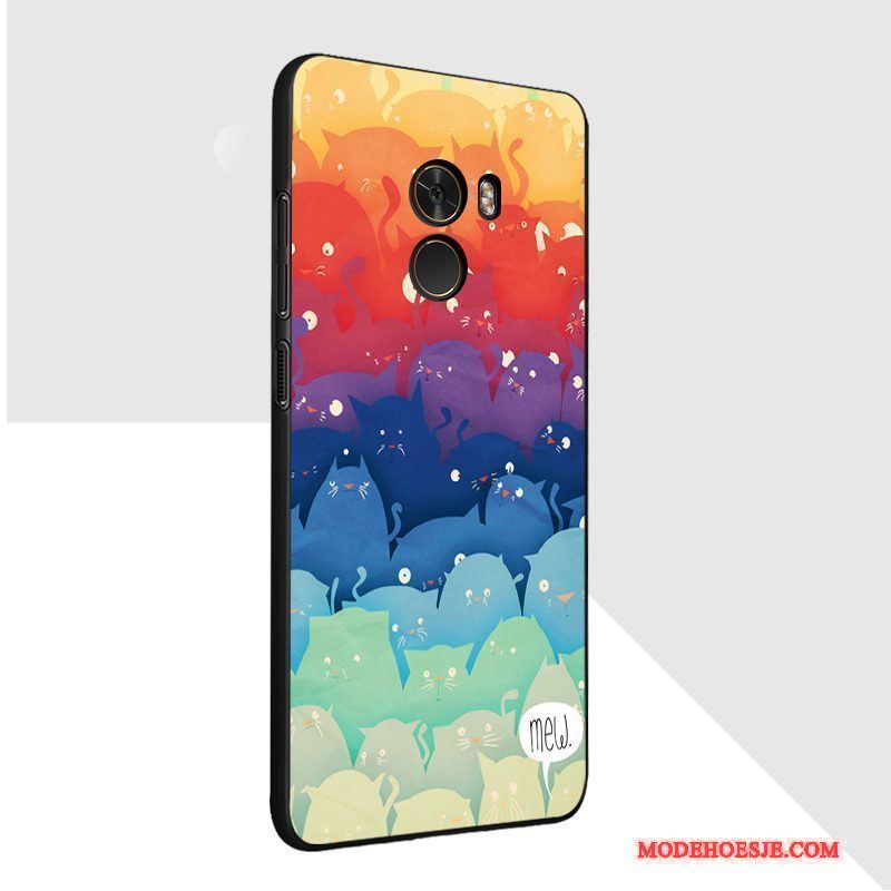 Hoesje Mi Mix 2 Scheppend Pastelefoon, Hoes Mi Mix 2 Kleur Anti-fall Mooie