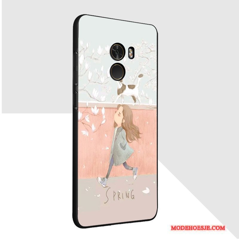 Hoesje Mi Mix 2 Scheppend Pastelefoon, Hoes Mi Mix 2 Kleur Anti-fall Mooie