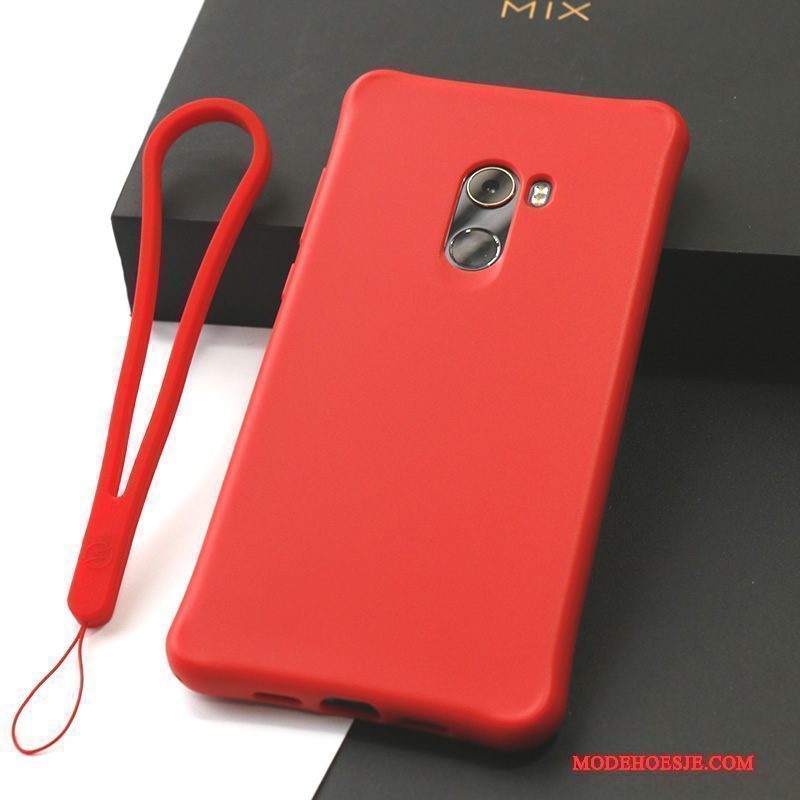 Hoesje Mi Mix 2 Zacht Mini Doek, Hoes Mi Mix 2 Siliconen Anti-falltelefoon