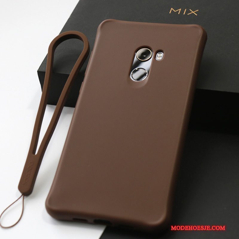 Hoesje Mi Mix 2 Zacht Mini Doek, Hoes Mi Mix 2 Siliconen Anti-falltelefoon