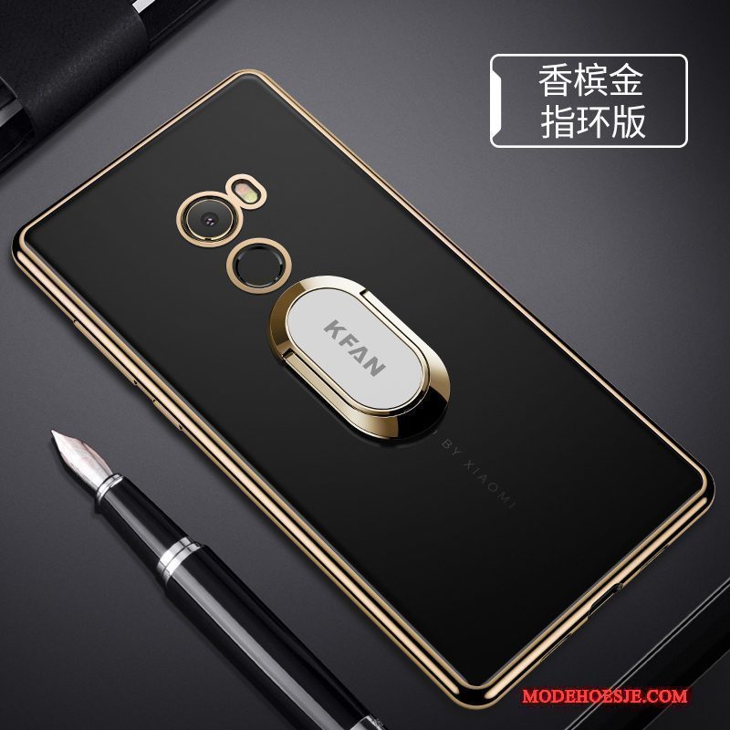 Hoesje Mi Mix 2 Zacht Mini Goud, Hoes Mi Mix 2 Siliconen Anti-falltelefoon