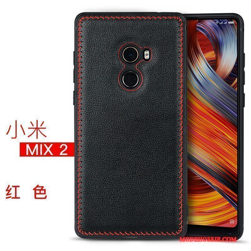 Hoesje Mi Mix 2 Zakken Anti-fall Zwart, Hoes Mi Mix 2 Siliconen Europa Persoonlijk