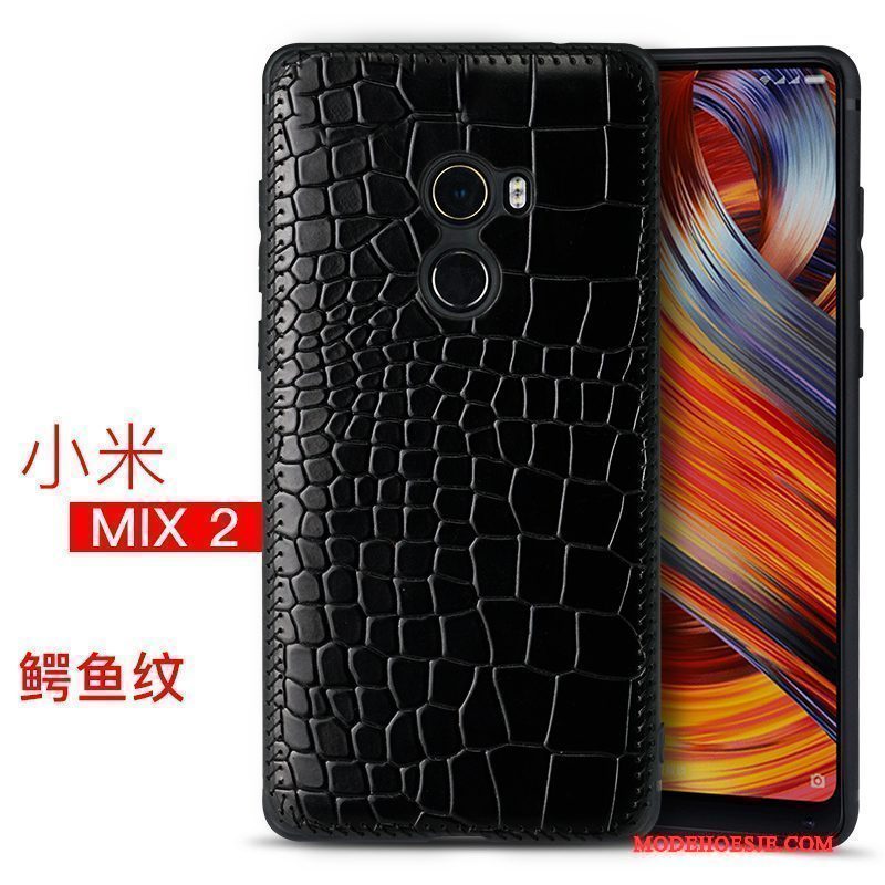 Hoesje Mi Mix 2 Zakken Anti-fall Zwart, Hoes Mi Mix 2 Siliconen Europa Persoonlijk