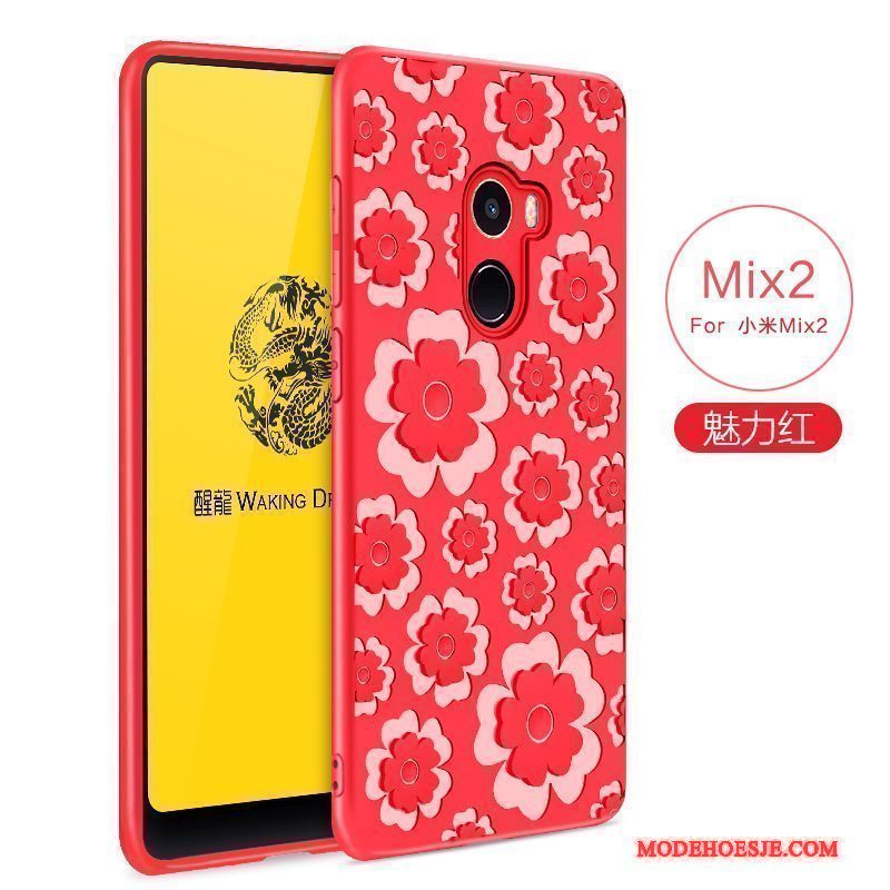 Hoesje Mi Mix 2 Zakken Mini Roze, Hoes Mi Mix 2 Bescherming Anti-fall