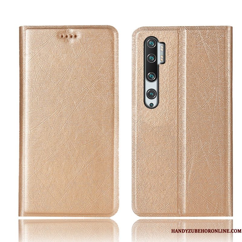 Hoesje Mi Note 10 Bescherming Anti-fall Goud, Hoes Mi Note 10 Zakken Minitelefoon