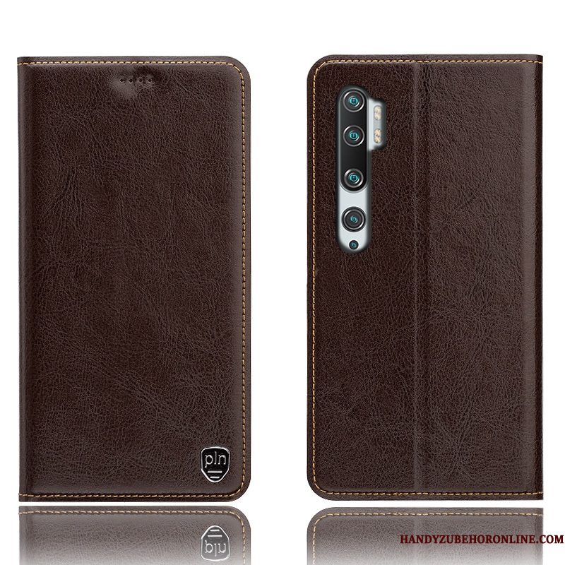 Hoesje Mi Note 10 Zakken Telefoon Mini, Hoes Mi Note 10 Folio Patroon Anti-fall