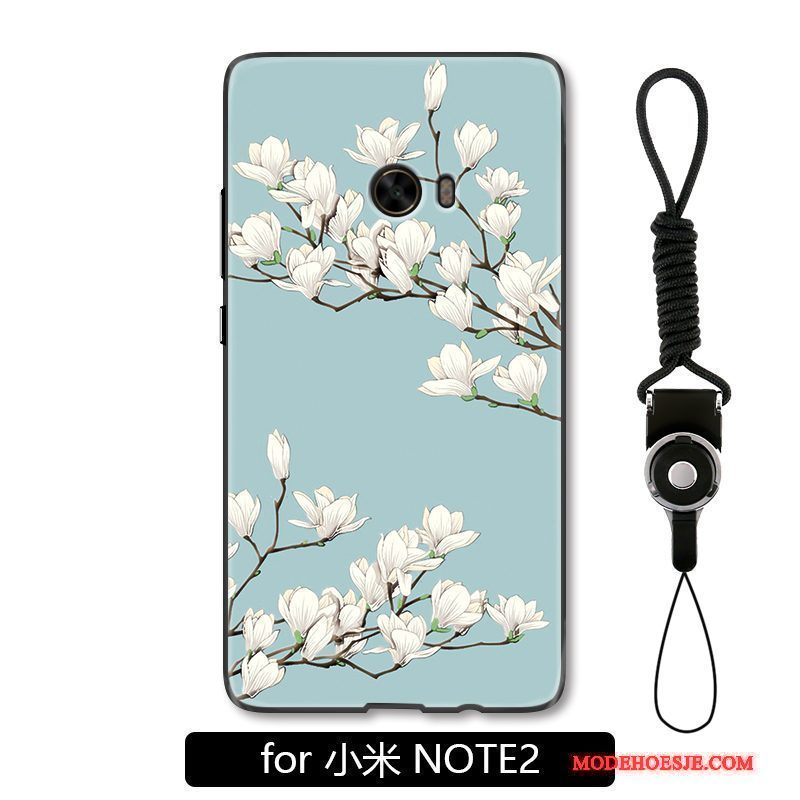 Hoesje Mi Note 2 Bescherming Telefoon Bloemen, Hoes Mi Note 2 Mode Eenvoudige Anti-fall