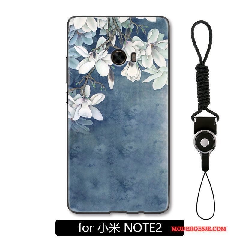 Hoesje Mi Note 2 Bescherming Telefoon Bloemen, Hoes Mi Note 2 Mode Eenvoudige Anti-fall