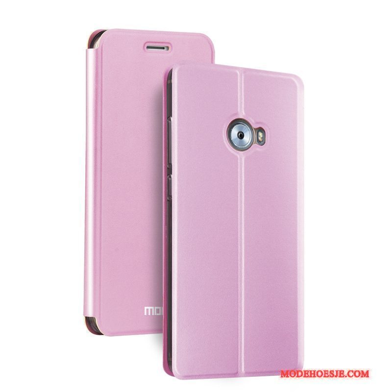 Hoesje Mi Note 2 Folio Telefoon Roze, Hoes Mi Note 2 Zakken Anti-fall Mini