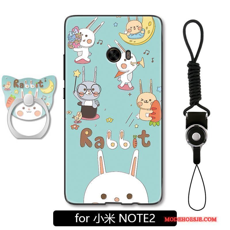 Hoesje Mi Note 2 Spotprent Telefoon Trend, Hoes Mi Note 2 Reliëf Kat Mooie