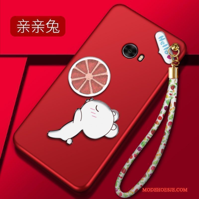 Hoesje Mi Note 2 Zacht Anti-fall Mini, Hoes Mi Note 2 Siliconen Schrobben Rood