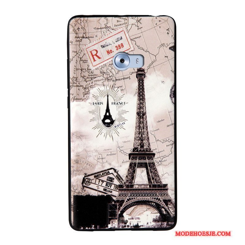 Hoesje Mi Note 2 Zacht Anti-falltelefoon, Hoes Mi Note 2 Siliconen Hanger Wit