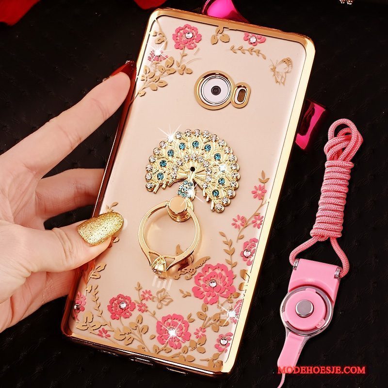 Hoesje Mi Note 2 Zacht Telefoon Mini, Hoes Mi Note 2 Bescherming Anti-fall Roze