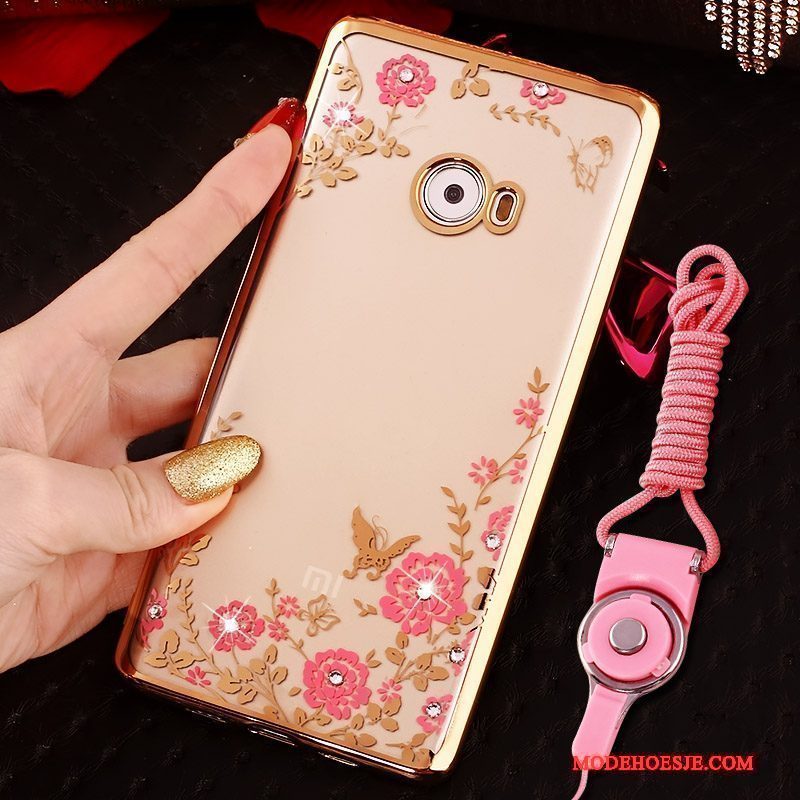 Hoesje Mi Note 2 Zacht Telefoon Mini, Hoes Mi Note 2 Bescherming Anti-fall Roze