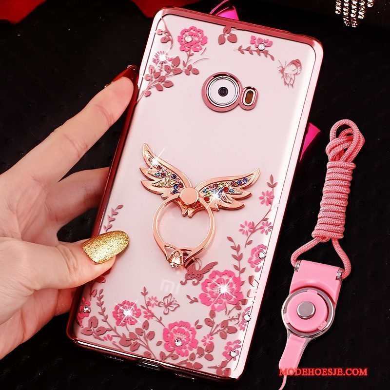 Hoesje Mi Note 2 Zacht Telefoon Mini, Hoes Mi Note 2 Bescherming Anti-fall Roze