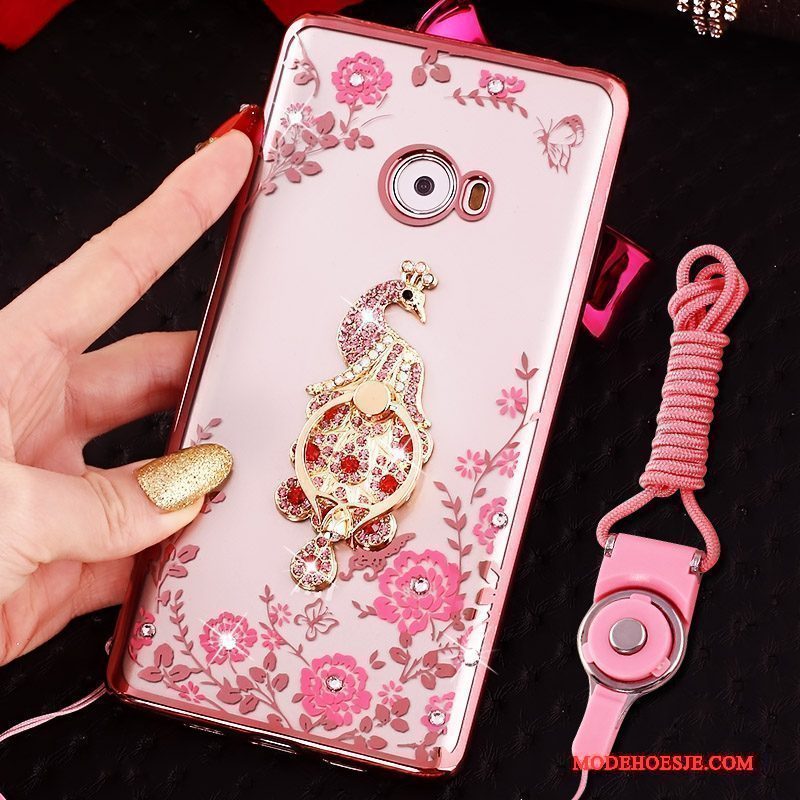 Hoesje Mi Note 2 Zacht Telefoon Mini, Hoes Mi Note 2 Bescherming Anti-fall Roze