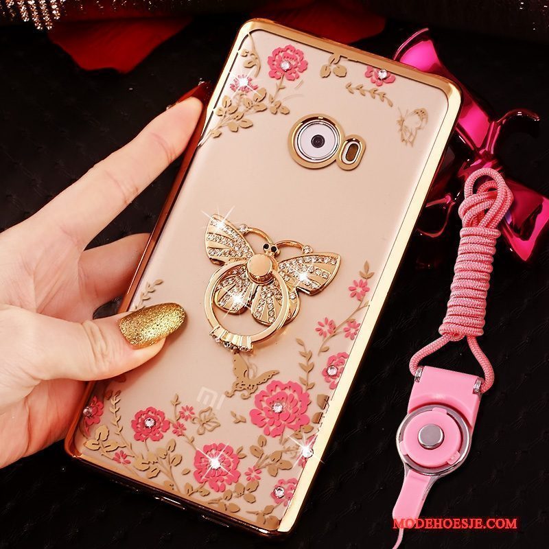 Hoesje Mi Note 2 Zacht Telefoon Mini, Hoes Mi Note 2 Bescherming Anti-fall Roze