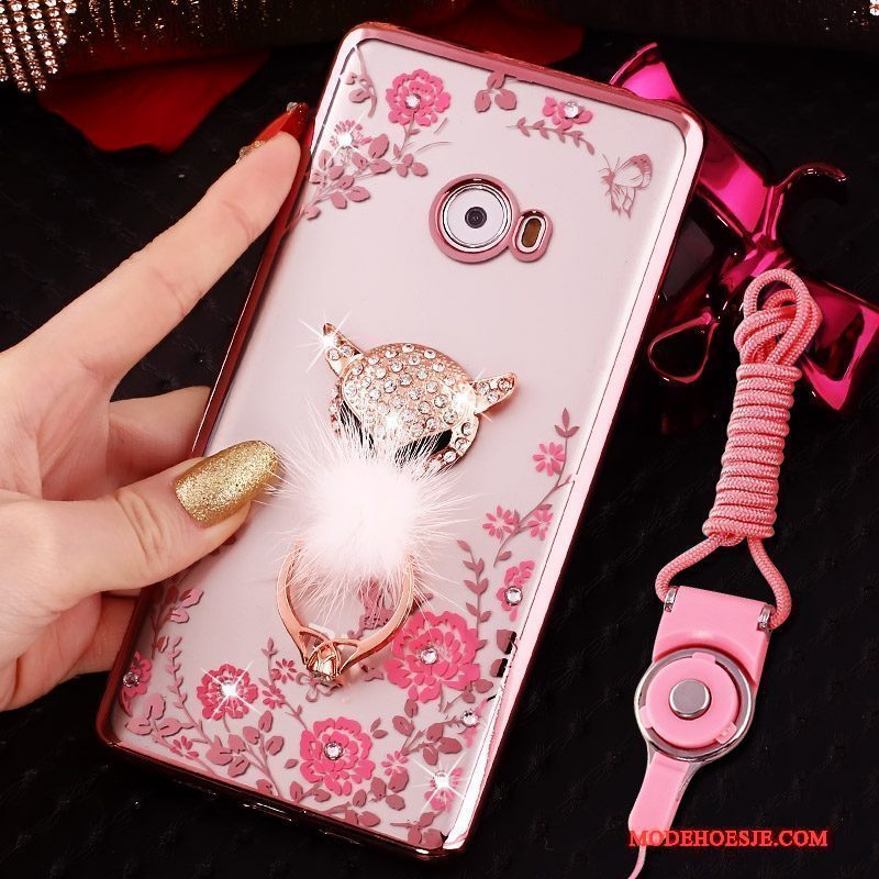 Hoesje Mi Note 2 Zacht Telefoon Mini, Hoes Mi Note 2 Bescherming Anti-fall Roze