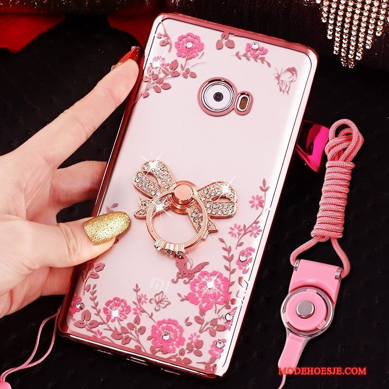 Hoesje Mi Note 2 Zacht Telefoon Mini, Hoes Mi Note 2 Bescherming Anti-fall Roze