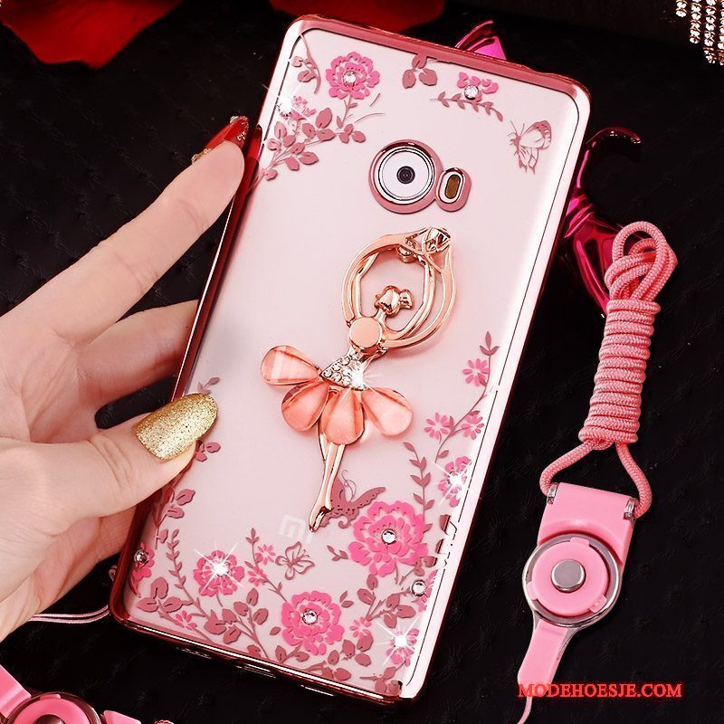 Hoesje Mi Note 2 Zacht Telefoon Mini, Hoes Mi Note 2 Bescherming Anti-fall Roze