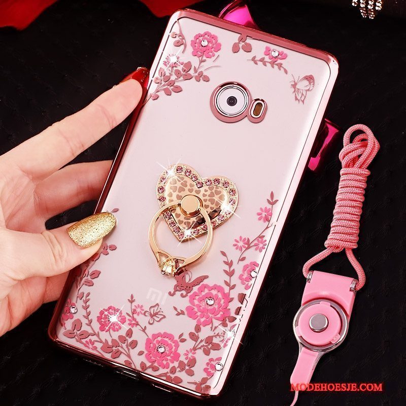 Hoesje Mi Note 2 Zacht Telefoon Mini, Hoes Mi Note 2 Bescherming Anti-fall Roze