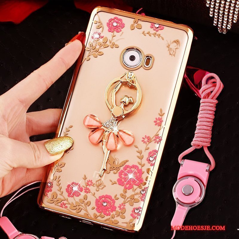 Hoesje Mi Note 2 Zacht Telefoon Mini, Hoes Mi Note 2 Bescherming Anti-fall Roze