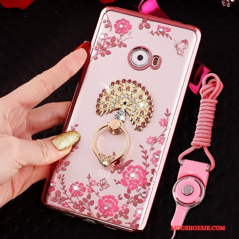 Hoesje Mi Note 2 Zacht Telefoon Mini, Hoes Mi Note 2 Bescherming Anti-fall Roze