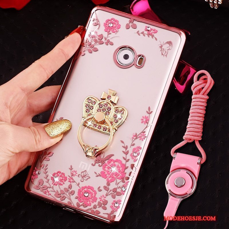 Hoesje Mi Note 2 Zacht Telefoon Mini, Hoes Mi Note 2 Bescherming Anti-fall Roze