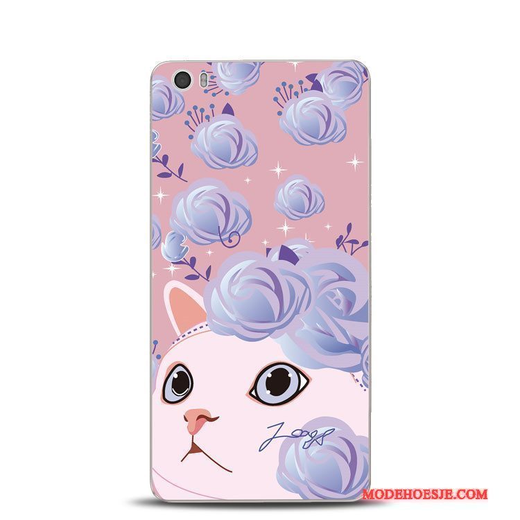 Hoesje Mi Note 2 Zakken Groen Bloemen, Hoes Mi Note 2 Reliëf Kat Mini