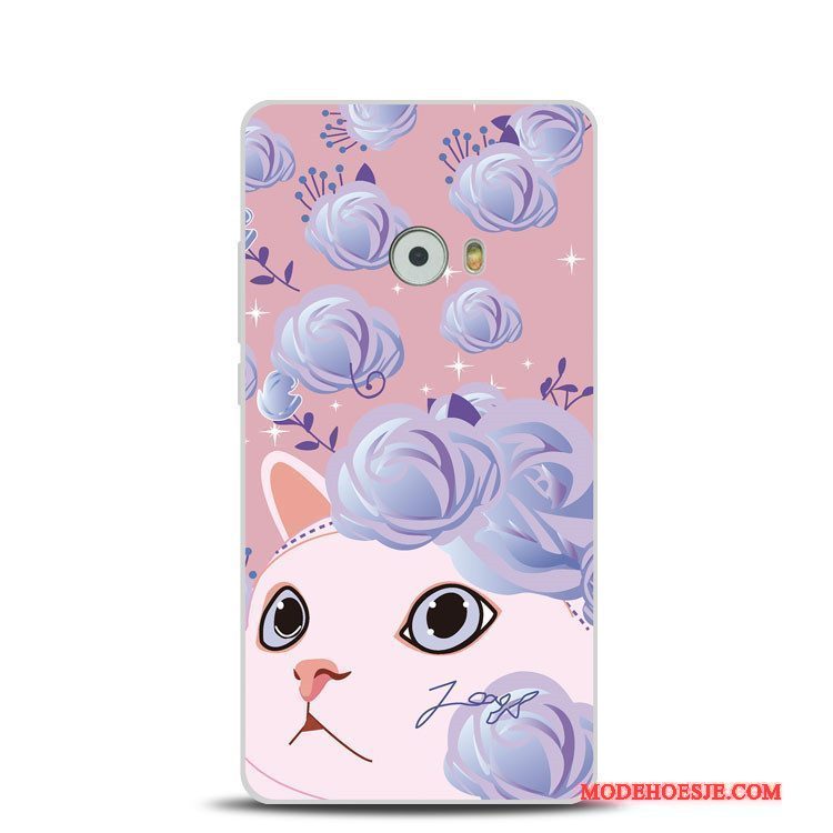 Hoesje Mi Note 2 Zakken Groen Bloemen, Hoes Mi Note 2 Reliëf Kat Mini