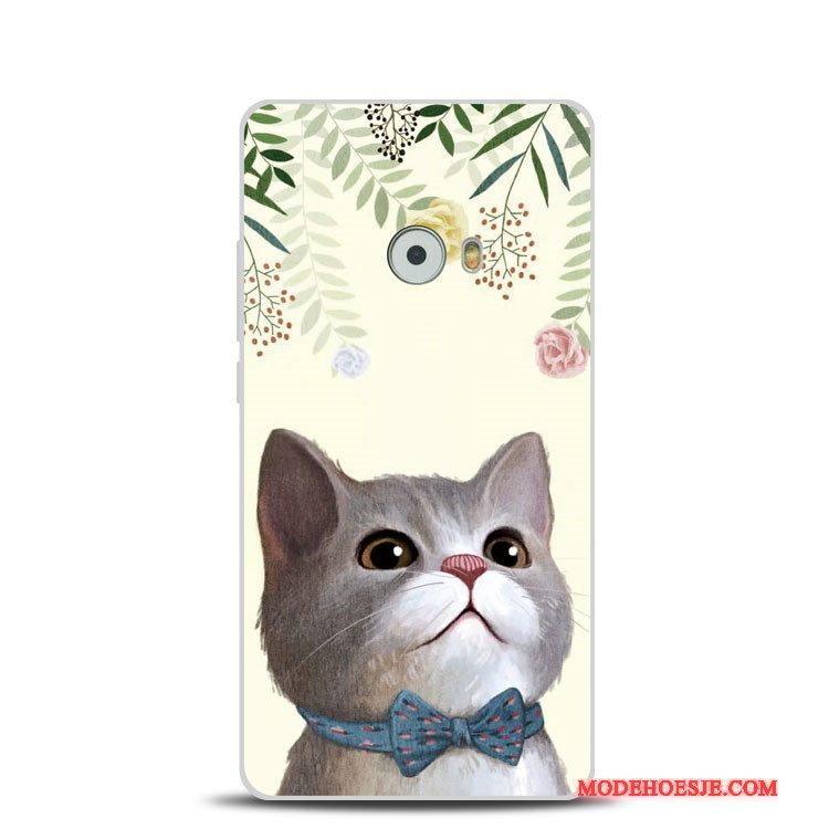 Hoesje Mi Note 2 Zakken Groen Bloemen, Hoes Mi Note 2 Reliëf Kat Mini