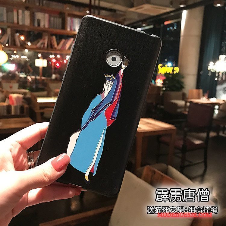 Hoesje Mi Note 2 Zakken Minitelefoon, Hoes Mi Note 2 Spotprent Zwart Persoonlijk