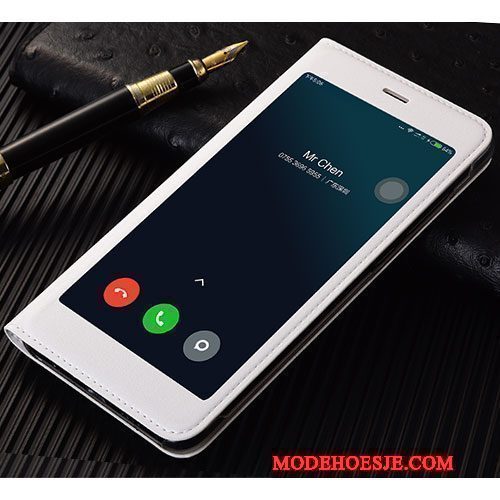 Hoesje Mi Note 3 Leer Telefoon Anti-fall, Hoes Mi Note 3 Zakken Goud Mini