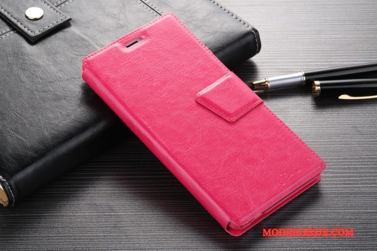 Hoesje Mi Note 3 Leer Telefoon Mini, Hoes Mi Note 3 Folio Anti-fall Trend