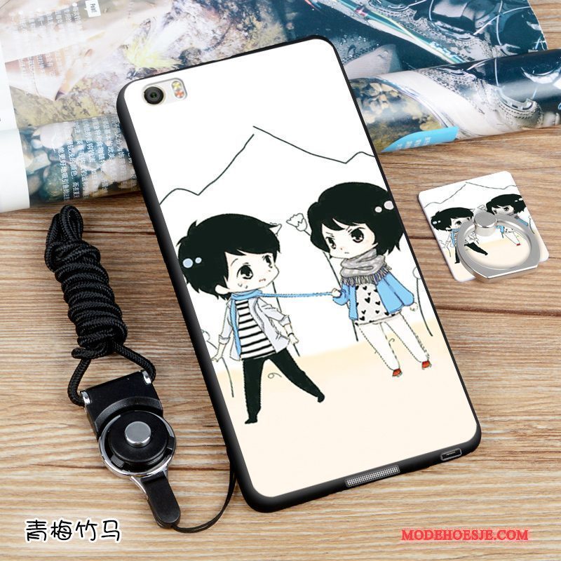 Hoesje Mi Note Kleur Mini Zwart, Hoes Mi Note Zacht Telefoon Anti-fall
