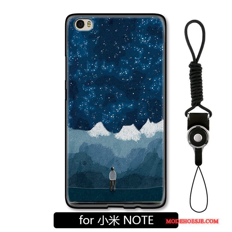 Hoesje Mi Note Zakken Donkerblauw Mini, Hoes Mi Note Scheppend Anti-fall Trend