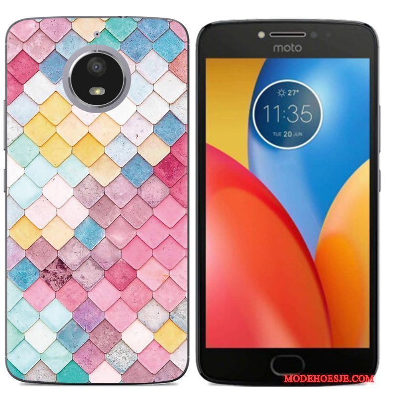 Hoesje Moto E4 Plus Kleur Patroontelefoon, Hoes Moto E4 Plus Ondersteuning Anti-fall