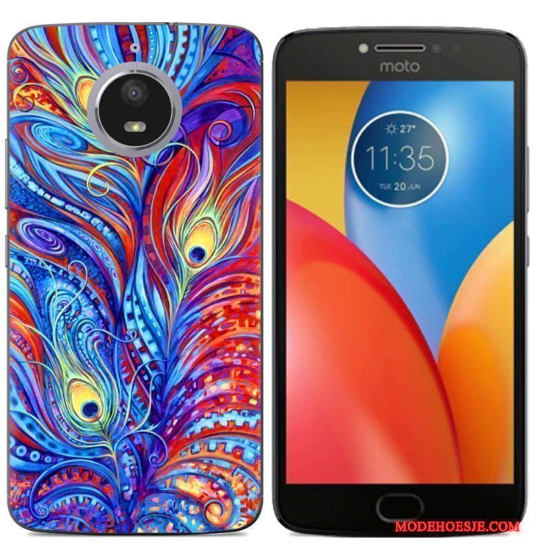 Hoesje Moto E4 Plus Kleur Patroontelefoon, Hoes Moto E4 Plus Ondersteuning Anti-fall