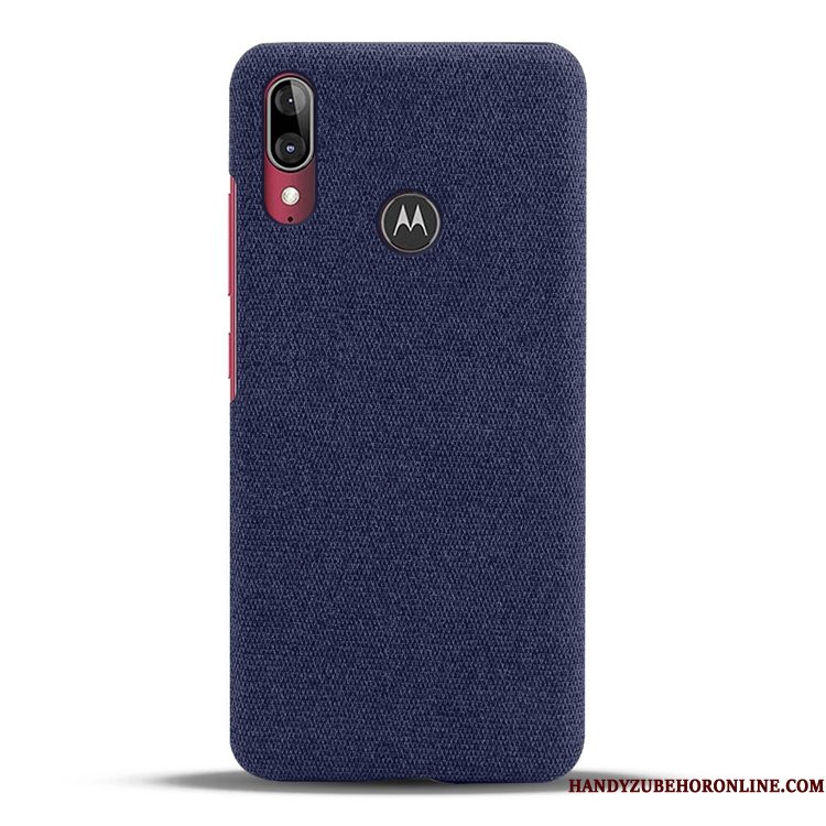 Hoesje Moto E6 Plus Zakken Canvas Nieuw, Hoes Moto E6 Plus Hard Anti-fall